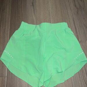 Lululemon Athletica Neon Green Athletic Shorts Lightweight